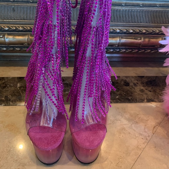 Pink Pleaser Boots Size 7 - Picture 3 of 6